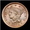 Image 2 : ***Auction Highlight*** 1853 Braided Hair Large Cent 1c Graded Choice Unc BN By USCG (fc)