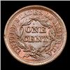 Image 3 : ***Auction Highlight*** 1853 Braided Hair Large Cent 1c Graded Choice Unc BN By USCG (fc)
