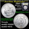 Image 1 : ***Auction Highlight*** 1897-s Morgan Dollar $1 Graded GEM+ Unc By USCG (fc)
