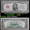 Image 1 : 1928C $5 Red Seal United States Note Grades vf+