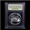Image 2 : Proof ***Auction Highlight*** 1991-S USO Modern Commem Dollar $1 Graded GEM++ Proof Deep Cameo By US