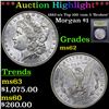 Image 1 : ***Auction Highlight*** 1882-o/s Top 100 vam 5 'Broken' Morgan Dollar $1 Graded Select Unc BY USCG (