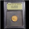 Image 4 : ***Auction Highlight*** 1915-p Gold Indian Quarter Eagle $2 1/2 Graded Unc Details By USCG (fc)