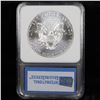 Image 3 : 2015 Eagle, Limited Edition Christmas Eagle. 1st Day of Issue Silver Eagle Dollar $1 by IGS