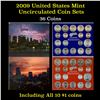 Image 1 : 2009 United States Mint Uncirculated Coin Set 36 coins