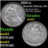Image 1 : 1891-o Seated Liberty Dime 10c Grades Select Unc