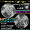 Image 1 : ***Auction Highlight*** 1878-p 7/8tf Morgan Dollar $1 Graded Choice+ Unc By USCG (fc)