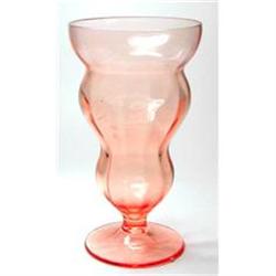 Federal LIDO Rose Glow Glass Footed Tumbler Set#1117711