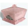 Image 1 : Art Deco GUIMET Pink Satin Glass Powder Jar #1117804