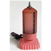 Image 1 : Art Deco Pink Torchiere Bedside Lamp  #1117825
