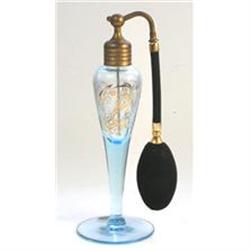 VOLUPTE Baby Blue Art Deco Glass Atomizer  #1117842