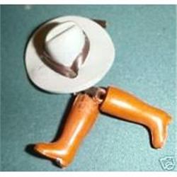 Vintage Lucite Adorable Cowboy/Girl Pin! #1137570