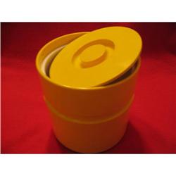 60's Pop Mod Heller bright yellow ice bucket  #1137579