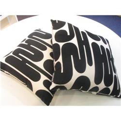 Black and White Alexander Girard design  Pillow#1137600