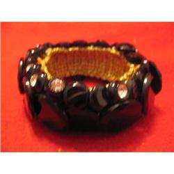 Jet glass bracelet #1137602