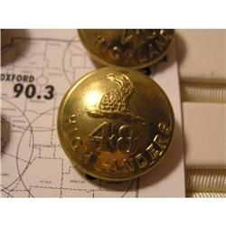 8 HIGHLANDERS 48 BRASS BUTTONS #1137773