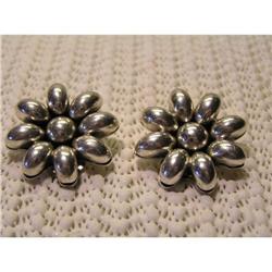 Mexican Silver Clip Earrings #1137785