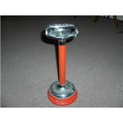 Deco Chrome/Red Ashtray/Ashstand #1137797