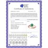 Image 2 : Genuine 0.75 ctw Emerald Ring 14KT White Gold - REF-27N8R