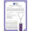 Image 2 : Genuine 2.25 ctw Amethyst Necklace 14KT Rose Gold - REF-36Y9F