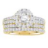 Image 1 : Round Diamond Bridal Wedding Ring Band Set 1-1/4 Cttw 14kt Yellow Gold - REF-156M5H