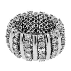 4.9 CTW Diamond Ring 14K White Gold - REF-271K2W