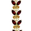Image 1 : Genuine 16.5 ctw Garnet & Citrine Bracelet 14KT White Gold - REF-179H2X