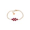 Image 1 : Genuine 3.15 ctw Ruby Bracelet 14KT Rose Gold - REF-71M9T