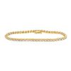 Image 1 : Womens Round Diamond Tennis Bracelet 2 Cttw 10kt Two-tone Gold - REF-109R5X