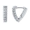 Image 1 : 0.49 CTW Diamond Earrings 14K White Gold - REF-54X6R