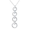 Image 1 : 1.09 CTW Diamond Necklace 14K White Gold - REF-101R7K