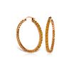 Image 1 : Genuine 6 ctw Citrine Earrings 14KT Rose Gold - REF-104X8M