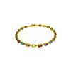 Image 1 : Genuine 5.46 ctw Garnet, Peridot & Citrine Bracelet 14KT Yellow Gold - REF-96R7P