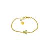 Image 1 : Genuine 0.60 ctw Peridot Bracelet 14KT Yellow Gold - REF-41P6H