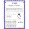 Image 2 : Genuine 1.10 ctw Garnet Ring 14KT White Gold - REF-63M3T