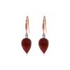 Image 1 : Genuine 26.2 ctw Ruby & Diamond Earrings 14KT Rose Gold - REF-43T3A