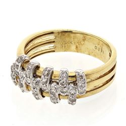 0.36 CTW Diamond Ring 14K 2Tone Gold - REF-40X7R