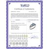 Image 2 : Genuine 0.20 CTW Blue Topaz Ring 14KT White Gold - REF-47M2T