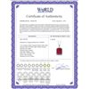 Image 2 : Genuine 7.45 ctw Ruby & Black Diamond Necklace 14KT Rose Gold - REF-105W5Y
