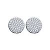 Image 1 : Mens Round Diamond Cluster Earrings 1/5 Cttw 10kt White Gold - REF-14X9A