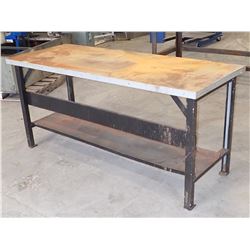 72" x 28" x 34" Tall Steel Work Bench