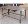 Image 1 : 90" x 49" x 36" Tall HEAVY DUTY Steel Work Table