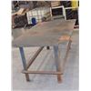 Image 2 : 90" x 49" x 36" Tall HEAVY DUTY Steel Work Table