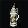 Image 1 : German porcelain regimental stein with roste