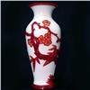 Image 3 : Pair of Peking or Cameo glass vases; ruby fl