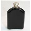 Image 2 : Black amethyst glass flask with sterling ove