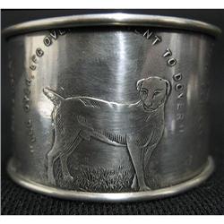 Sterling silver napkin ring with nursery rhy