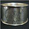 Image 4 : Sterling silver napkin ring with nursery rhy