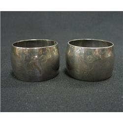 Pair of S. Kirk & Son sterling silver napkin