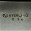 Image 3 : Sterling silver napkin ring with chased stri